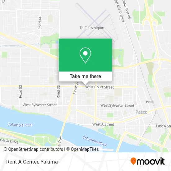 Rent A Center map
