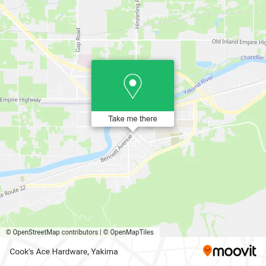 Cook's Ace Hardware map