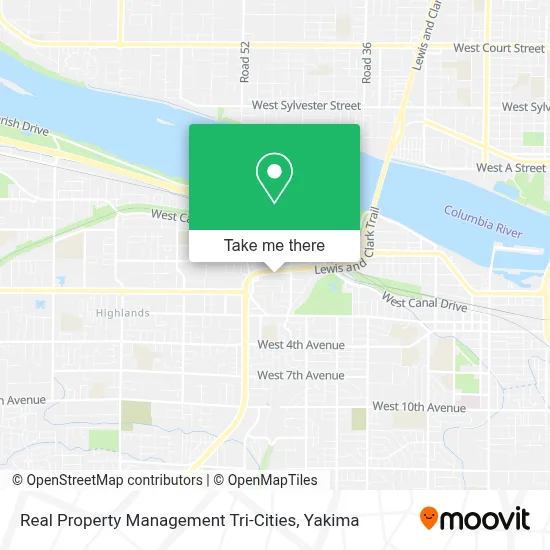 Real Property Management Tri-Cities map