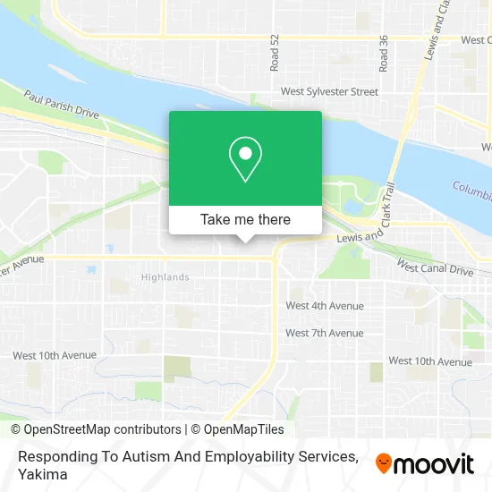 Responding To Autism And Employability Services map