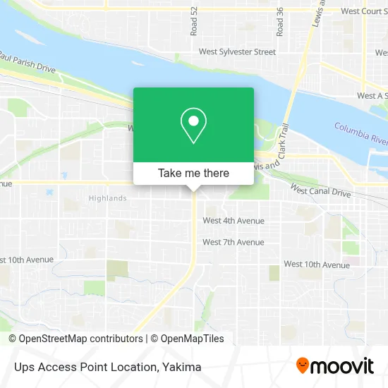 Ups Access Point Location map