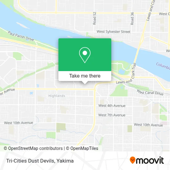 Tri-Cities Dust Devils map