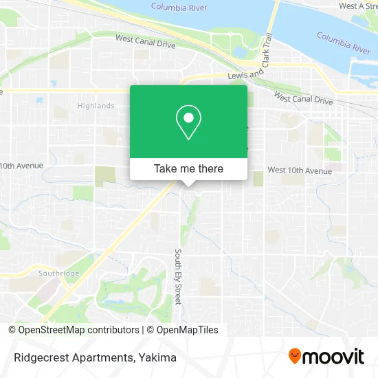 Ridgecrest Apartments map