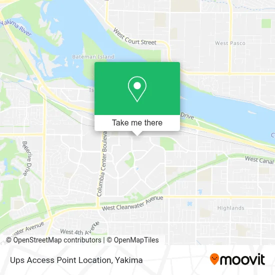 Ups Access Point Location map