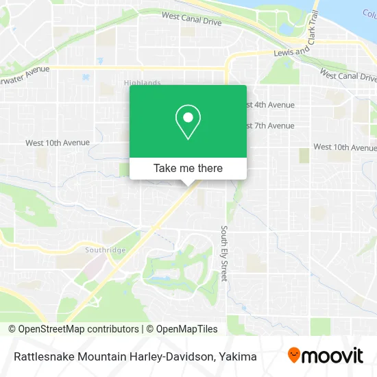Rattlesnake Mountain Harley-Davidson map