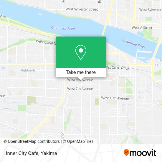 Inner City Cafe map