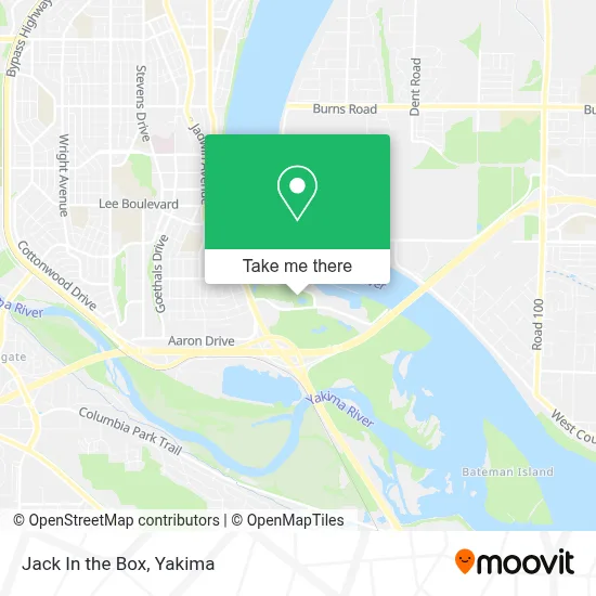 Jack In the Box map