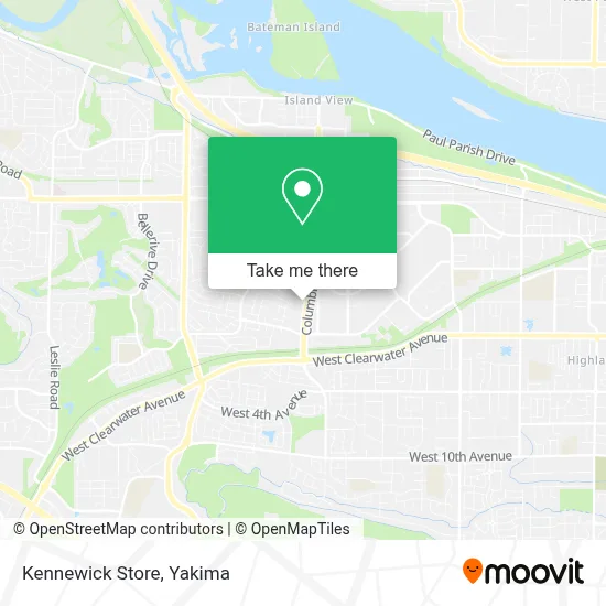 Kennewick Store map