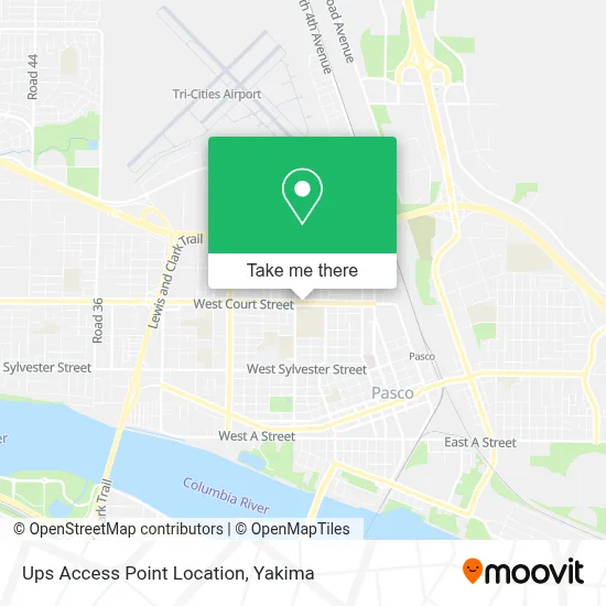 Ups Access Point Location map