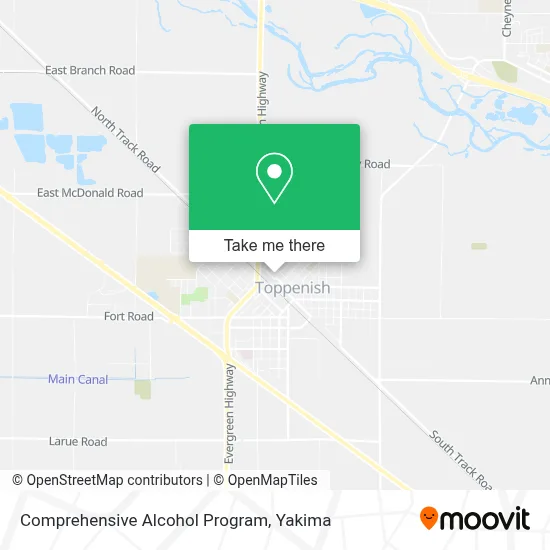 Comprehensive Alcohol Program map