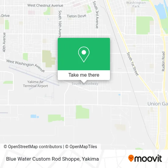 Blue Water Custom Rod Shoppe map
