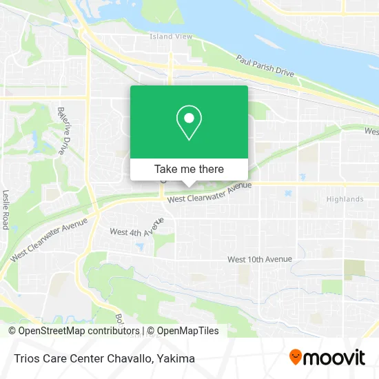 Trios Care Center Chavallo map