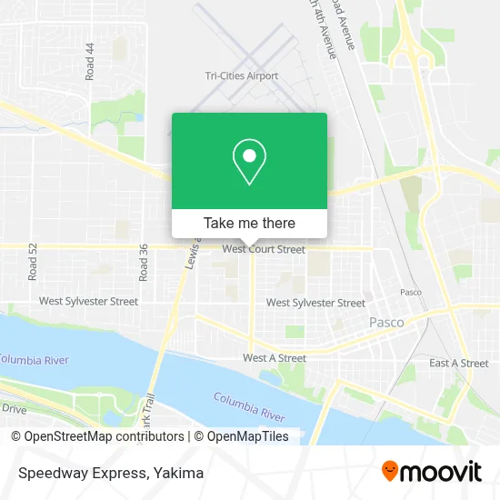 Speedway Express map
