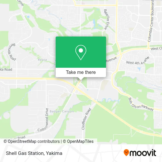 Shell Gas Station map