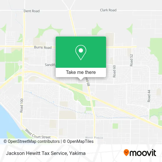 Jackson Hewitt Tax Service map
