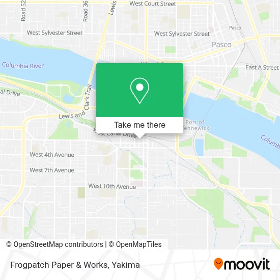 Frogpatch Paper & Works map
