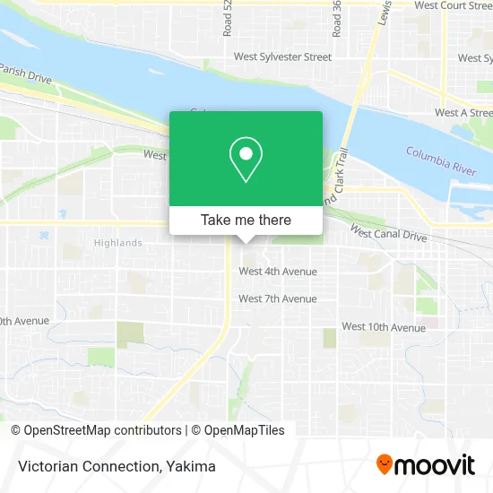 Victorian Connection map