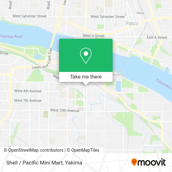 Shell / Pacific Mini Mart map