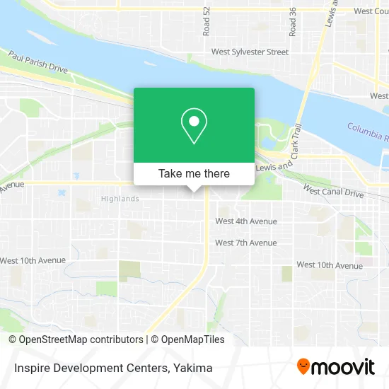 Inspire Development Centers map