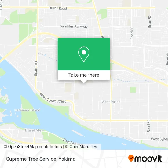 Supreme Tree Service map