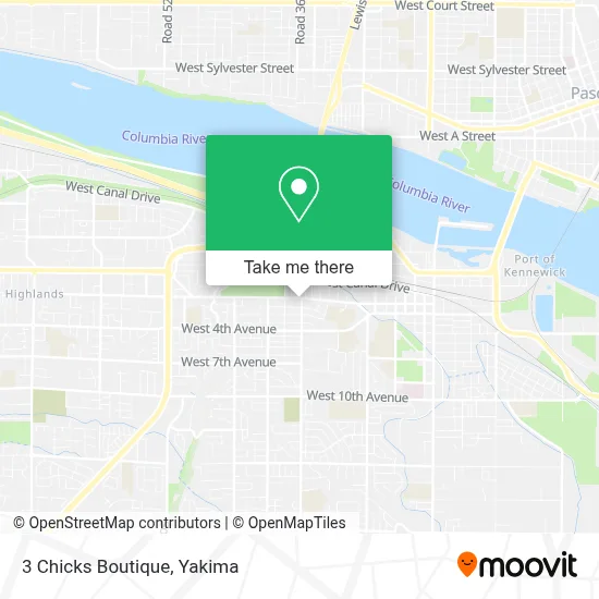 3 Chicks Boutique map