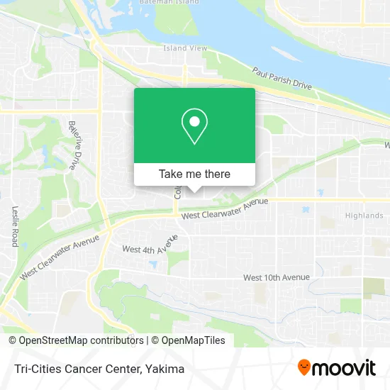 Tri-Cities Cancer Center map