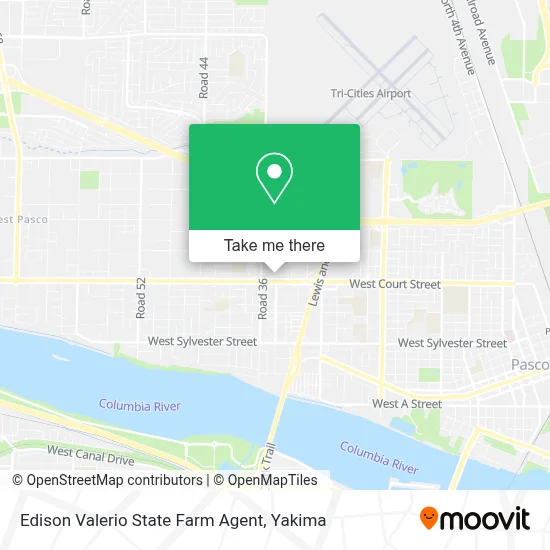 Edison Valerio State Farm Agent map