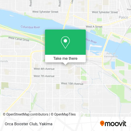 Orca Booster Club map