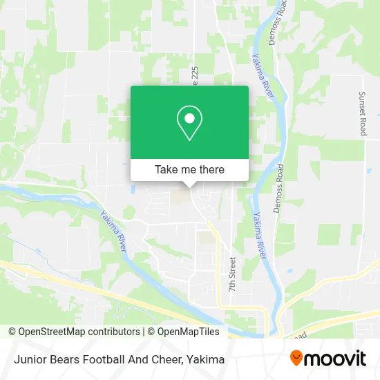 Junior Bears Football And Cheer map