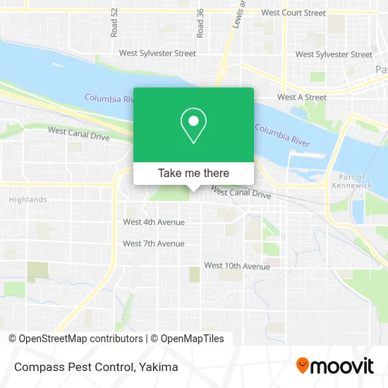 Compass Pest Control map