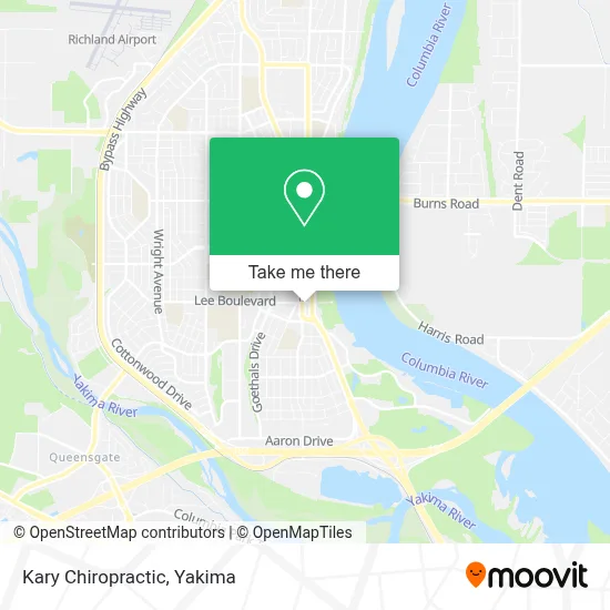 Kary Chiropractic map