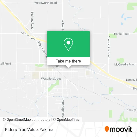 Riders True Value map