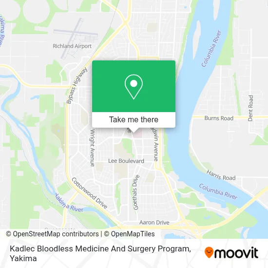 Kadlec Bloodless Medicine And Surgery Program map