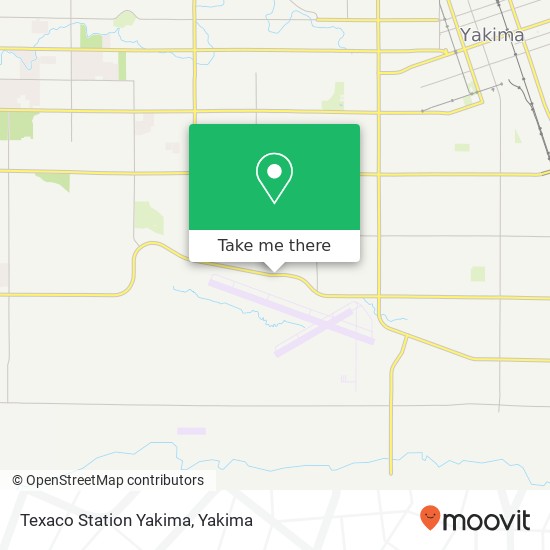 Texaco Station Yakima map