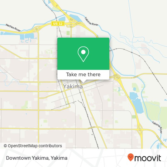 Downtown Yakima map