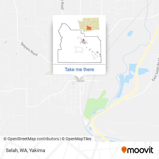 Mapa de Selah, WA