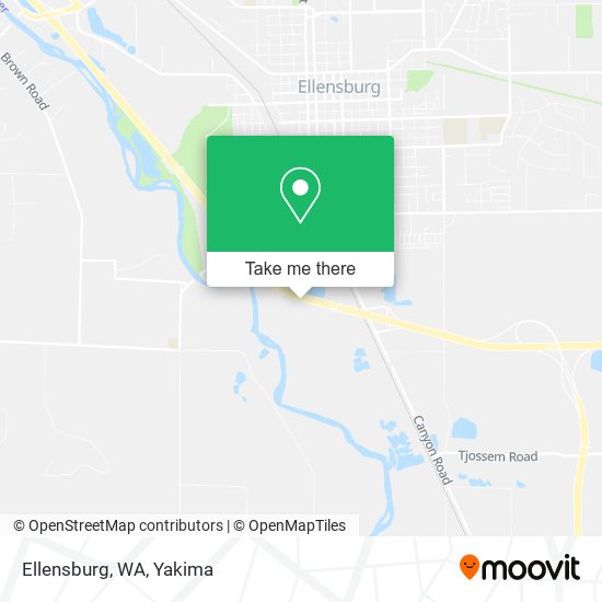 Ellensburg, WA map
