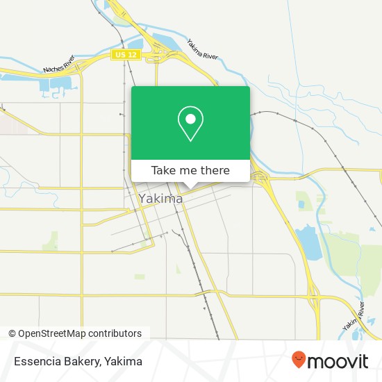 Mapa de Essencia Bakery, 4 N 3rd St Yakima, WA 98901