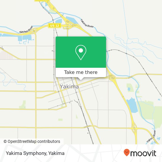 Yakima Symphony map