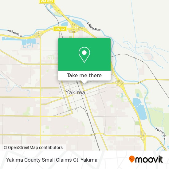 Yakima County Small Claims Ct map