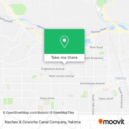 Naches & Cowiche Canal Company map