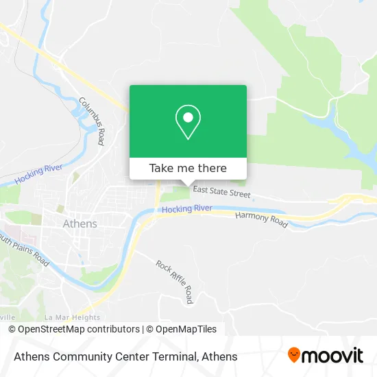 Athens Community Center Terminal map