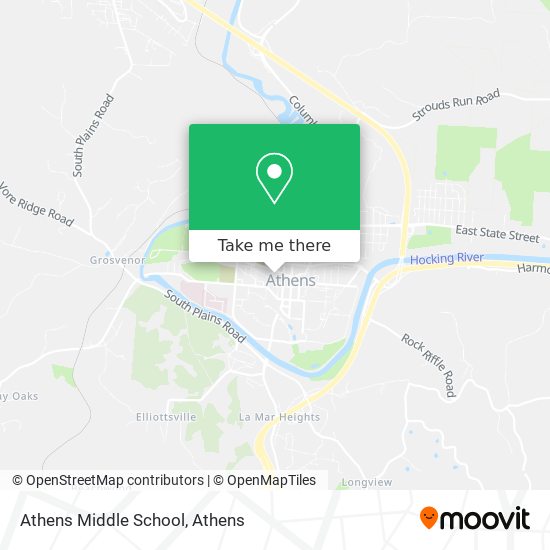 Athens Middle School map
