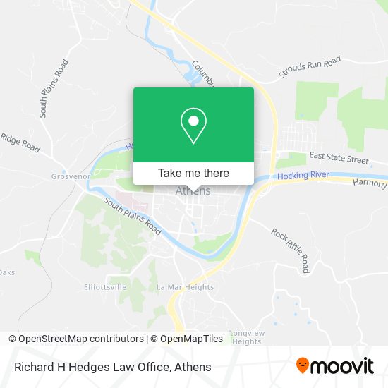Richard H Hedges Law Office map