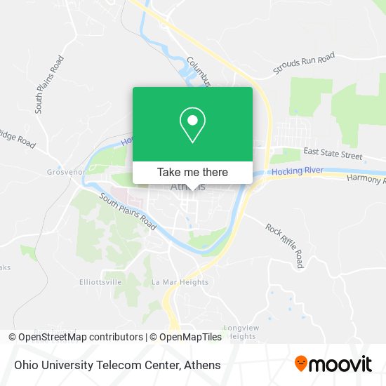 Ohio University Telecom Center map