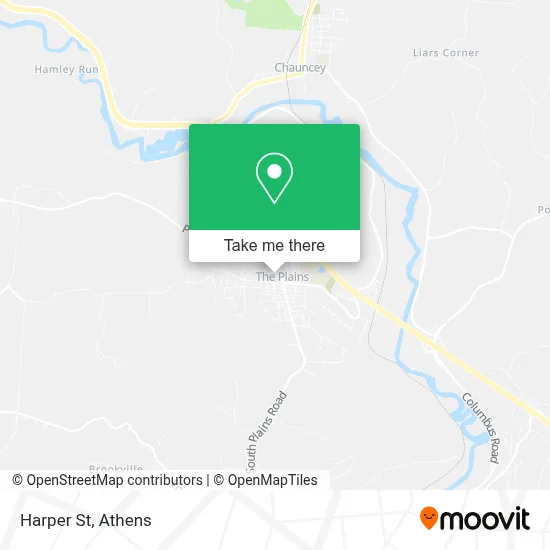 Harper St map