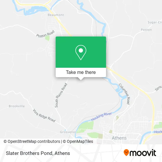 Slater Brothers Pond map