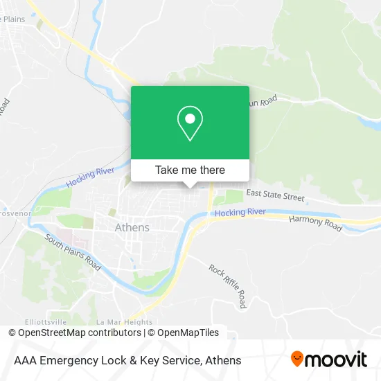 AAA Emergency Lock & Key Service map