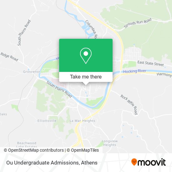Ou Undergraduate Admissions map