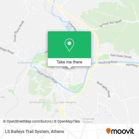 Mapa de LS Baileys Trail System
